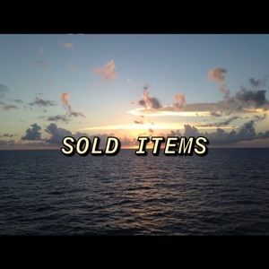SOLD ITEMS